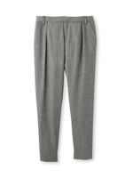 FLORENT ヘリンボーンテーパードパンツ/ブラウン(142)