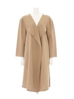 ベルト付ロングトッパー/ベージュ