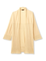 リブニットカーディガン/ライトベージュ(051)