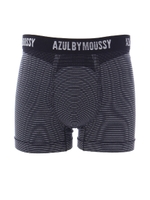 【AZUL by moussy】ボクサーショーツ細ボーダー/BLK