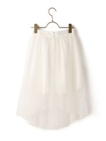【LIZ LISA】アシメチュールスカート/ホワイト