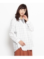 タンクトップ付きスキッパーシャツ/ホワイト(201)