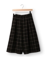 チェック柄スカーチョパンツ/グレー系(210)