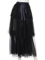 ボリュームマーメイドスカート/ブラック