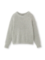 [L]ヘアリー畦ニット/ライトグリーン(621)