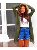 【anap mimpi】フリンジポイントトッパーカーディガン/KHA