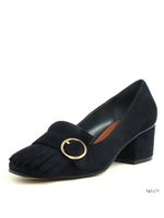 キルティベルテッドパンプス/NAVY