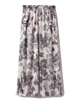 オータムフラワーロングパンツ/GRY