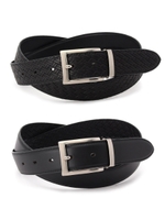 〆メッシュリバーシブルDベルト/ブラック(419)