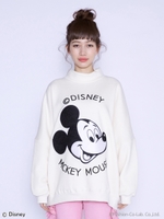 mickey mouse/high neck top/PINK