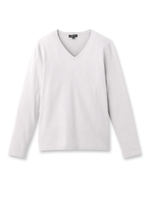 [L]【VERY10月号掲載】Vネックニットプルオーバー/ライトグレー(011)