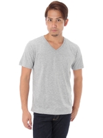 【AZUL by moussy】TC天竺半袖VネックT２/BLK