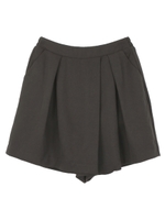 アシンメトリーフロントタックキュロットパンツ/アイボリー