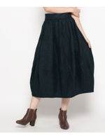 フェイクスエードロングスカート/ブラウン(042)