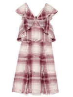 フリルショルダーワンピース/BLK