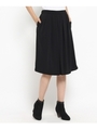 [S]ミカドレープフレアパンツ/ブラック(019)