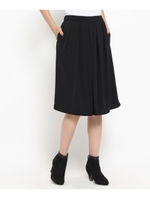 [S]ミカドレープフレアパンツ/ブラック(019)