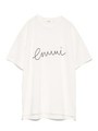 【emmi yoga】ロゴ刺繍Tシャツ/WHT
