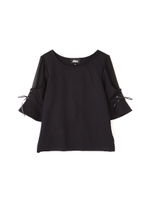WRAP SLEEVE TOPS/グレー(020)