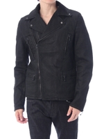 【AZUL by moussy】コーティングカラードビーライダース/BLK