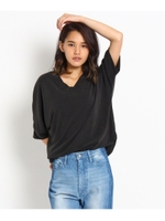 テールカットドルマンカットソー/オフホワイト(003)