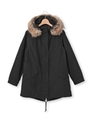 ボアライナー付きモッズコート/ブラック(019)
