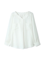 ウォッシャルブルビエラブラウス/ホワイト(030)