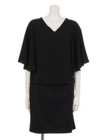 フレアスリーブセットアップ/ブラック