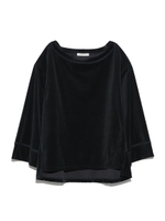 【emmi yoga】カットベロアプルオーバー/NVY