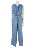 [ROSE BUD]ノースリーブオールインワン/BLUE LT