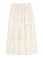 ヴィンテージレースロングスカート/ホワイト(030)