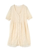 レースヴィンテージワンピ/ホワイト