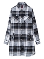 NEP FLANNEL SHIRT DRESS/レッド