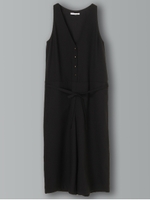 Vネックオールインワン/ブラック