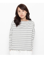 ツインズボーダーカットソー/キャメル(341)