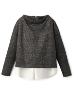 [L]ミックスリングニット/ダークオレンジ(468)