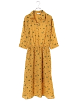 フラワースキッパーワンピース/アイボリー