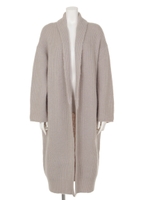 【Omekashi】モヘアストレッチガウン/BLACK