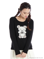 Bearジャガードプルオーバー/パープル