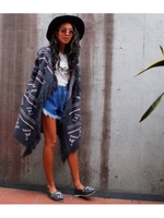 【anap mimpi】ネイティブニットガウンカーディガン/WH