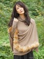 12GG 3WAYファーストール付き タートルネックプルオーバー/モカ