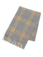 Joshua Ellisカシミアマフラー/ダークグレー(913)