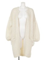 【Omekashi】袖ボリュームニットガウン/IVORY