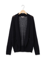 麻混カーディガン/ライトブルー(091)