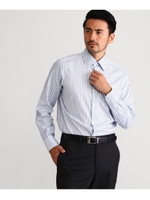 カラーストライプドレスシャツ/ブルー(092)