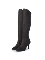 スエードストレッチブーツ/ブラック(019)