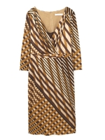 チェックプリントワンピース/パープル(080)