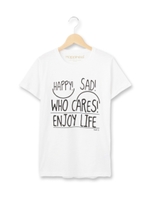 ロゴプリントクルーネックTシャツ/ホワイト(002)