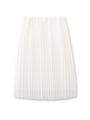 細プリーツスカート/オフホワイト(003)