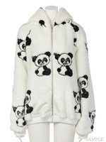 ANARCHY PEPES FUR JACKET/OFF WHITE